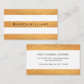 Elegante schicke Streifen Visitenkarte (Vorne/Hinten)