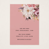 Elegante schicke Watercolor Boho Ohrring-Grafikkar (Rückseite)