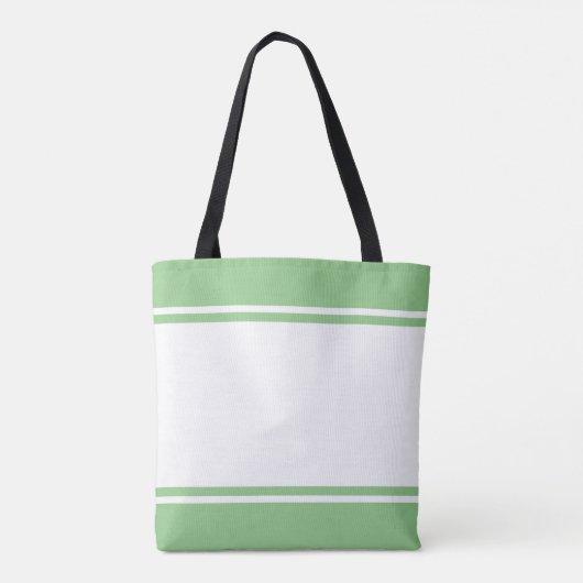 Elegante, schicke, weiße Streifen auf der Frühling Tasche (Rückseite)