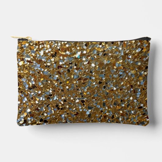Elegante schimmernde Partikel Zubehörtasche (Vorderseite)