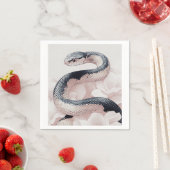 Elegante Schlange gekochte, weiche blühende Blume Serviette (Beispiel)