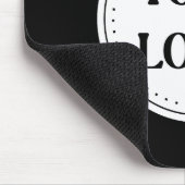 Elegante & schlanke schwarze QR-Code-Mauspad Mousepad (Ecke)