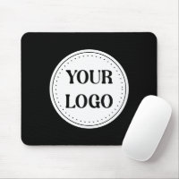Elegante & schlanke schwarze QR-Code-Mauspad