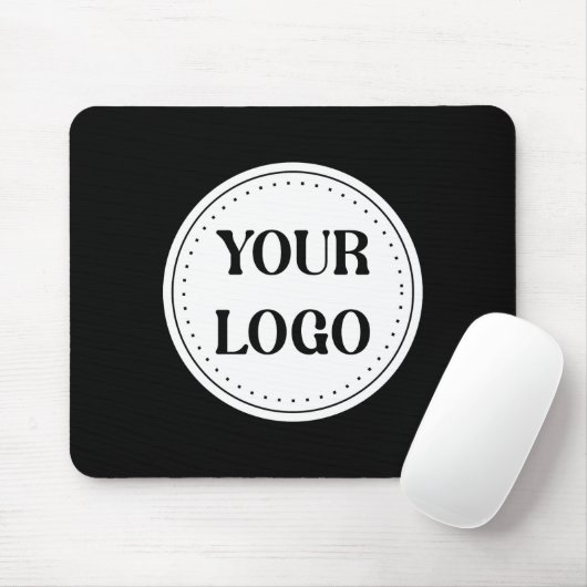 Elegante & schlanke schwarze QR-Code-Mauspad Mousepad (Mit Mouse)