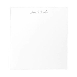 Elegante Schlichte Berufliche Handschrift Notizblock