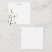 Elegante Schlichte Berufliche Kalligraphie Mitteilungskarte (Vorne/Hinten)