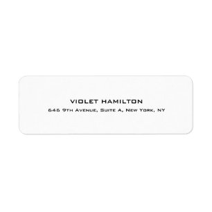 Elegante Schlichte Berufliche Weiß Moderne