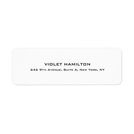 Elegante Schlichte Berufliche Weiß Moderne (Vorne)