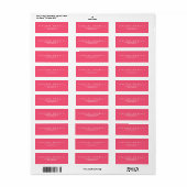 Elegante Schlichte, moderne Add Name & Address Det (Vorne)