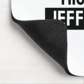 Elegante Schlichte Schwarz-weiße Personalisierte A Mousepad (Ecke)