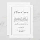 Elegante Schlichte Unterkunft Dankeschön Karte (Vorne/Hinten)