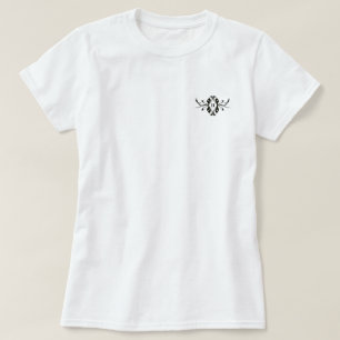 Elegante Schlichtheit: Personalisiertes Bogenmonog T-Shirt
