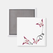 elegante Schmetterlinge Magnet (Vorderseite/Rückseite)