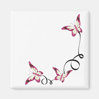 elegante Schmetterlinge Magnet