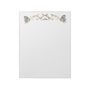 Elegante Schmetterlinge Notizblock