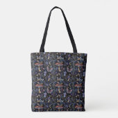 Elegante Schmetterlinge Pilze & Botanisches Muster Tasche (Rückseite)