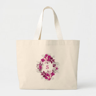 Elegante Schmetterlings-Tasche mit Blumenmuster Jumbo Stoffbeutel