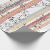 Elegante Schmetterlingsblüte (10) Geschenkpapier (Ecke)