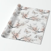 Elegante Schmetterlingsblüte (11) Geschenkpapier (Ungerollt)