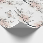 Elegante Schmetterlingsblüte (11) Geschenkpapier (Ecke)