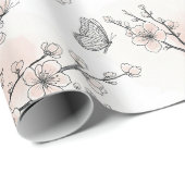 Elegante Schmetterlingsblüte (11) Geschenkpapier (Rolleneckpunkt)
