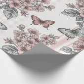 Elegante Schmetterlingsblüte (1) Geschenkpapier (Ecke)