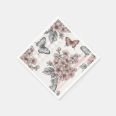 Elegante Schmetterlingsblüte (1) Serviette (Ecke)
