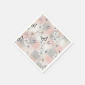 Elegante Schmetterlingsblüte (3) Serviette (Ecke)