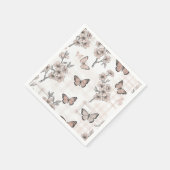 Elegante Schmetterlingsblüte (4) Serviette (Ecke)