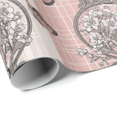 Elegante Schmetterlingsblüte (5) Geschenkpapier (Rolleneckpunkt)