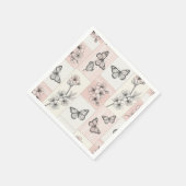 Elegante Schmetterlingsblüte (5) Serviette (Ecke)