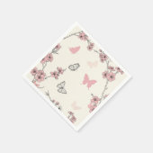 Elegante Schmetterlingsblüte (6) Serviette (Ecke)