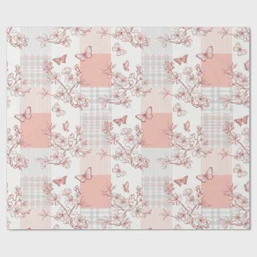 Elegante Schmetterlingsblüte (7) Geschenkpapier (Flach)