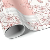 Elegante Schmetterlingsblüte (7) Geschenkpapier (Rolleneckpunkt)