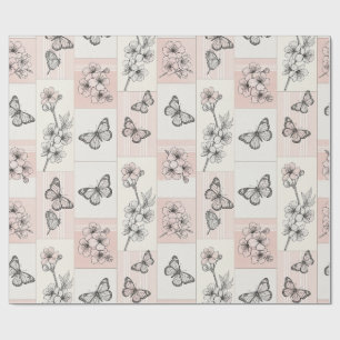 Elegante Schmetterlingsblüte (8) Geschenkpapier