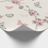 Elegante Schmetterlingsblüte (9) Geschenkpapier (Ecke)