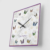 Elegante Schmetterlingsdekorative Uhr (Winkel)