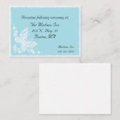 Elegante Schmetterlingskarten Begleitkarte (Vorne/Hinten)