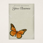 Elegante Schmetterlingsschmuckkarte mit Earring Di (Vorderseite)