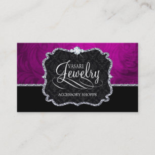 Elegante Schmuck-Visitenkarte-Schablone Visitenkarte
