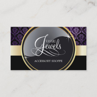 Elegante Schmuck-Visitenkarte-Schablone Visitenkarte
