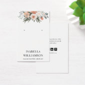 Elegante Schmuckkarte mit Blumenerden (Schreibtisch)