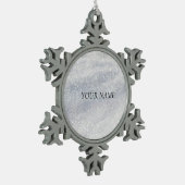 Elegante Schneedekoration Schneeflocken Zinn-Ornament (Links)