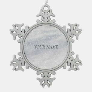 Elegante Schneedekoration Schneeflocken Zinn-Ornament