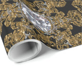 Elegante Schneefall Magische Flakes Einzigartiges Geschenkpapier (Rolleneckpunkt)