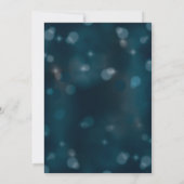 Elegante Schneeflocke-Verlobungs-Party Einladung (Rückseite)