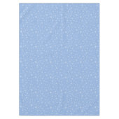 Elegante Schneeflocken auf hellblauem Tablecloth Tischdecke (Vorderseite)