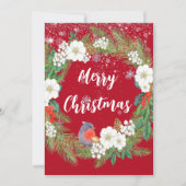 Elegante Schneeflocken Foliage Wreath Weihnachten (Vorderseite)