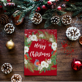 Elegante Schneeflocken Foliage Wreath Weihnachten