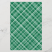 Elegante Schneeflocken Karierte Grüne Hochzeit Ein (Rückseite)